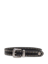 Floyd Studded Belt with Engraved Buckle - Kate Cate | $store$