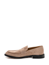 Suede Loafers with Front Strap - Men | $store$