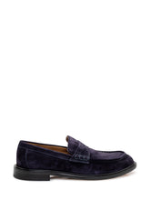 Suede Loafers with Front Strap - Men | $store$