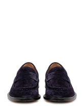Suede Loafers with Front Strap - Men | $store$