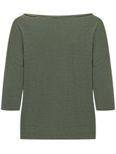 Wide Neck Top with Three Quarter Sleeves - Balestrero | $store$