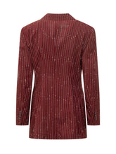 Double-Breasted Pinstripe Blazer with Peak Lapels - Dolce & Gabbana | $store$
