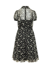 Puff Sleeve Dress with Floral Print - Dolce & Gabbana | $store$