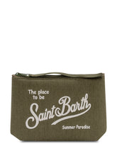 Aline Pouch with Zip Closure and Front Logo - Mc2 Saint Barth | $store$