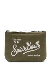 Aline Pouch with Zip Closure and Front Logo - Mc2 Saint Barth | $store$