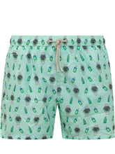Swim Shorts with Elastic Waist and Illustrated Pattern - Mc2 Saint Barth | $store$