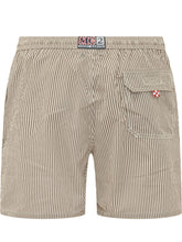 Striped Swim Shorts with Drawstring - Mc2 Saint Barth | $store$