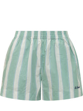 Striped Elastic Waist Shorts - Mc2 Saint Barth | $store$