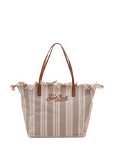 Tote Bag City Striped with Frayed Edges - Mc2 Saint Barth | $store$