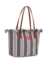 Tote Bag City Striped with Embroidered Logo - Mc2 Saint Barth | $store$