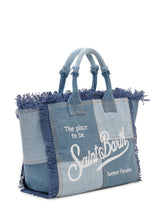 Denim Hand Bag with Fringed Details - Mc2 Saint Barth | $store$