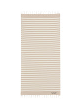 Striped Beach Towel with Fringes - Mc2 Saint Barth | $store$