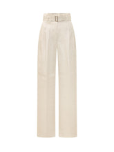 High-Waisted Trousers with Belt - Max Mara Studio | $store$