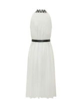 Long Dress with High Neck and Belt - Max Mara Studio | $store$