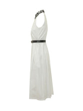 Long Dress with High Neck and Belt - Max Mara Studio | $store$