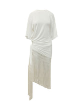 Azul Asymmetric Dress with Fringe - New Collection | $store$