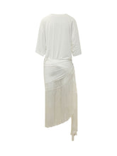 Azul Asymmetric Dress with Fringe - New Collection | $store$