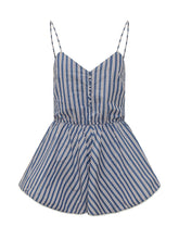 Celeste Striped Playsuit with Thin Straps - New Collection | $store$