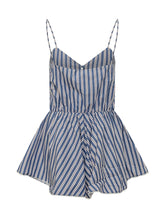 Celeste Striped Playsuit with Thin Straps - New Collection | $store$