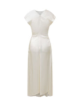 Satin Dress with Twist Waist - New Collection | $store$