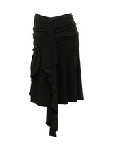 Draped Mini Skirt with Ruffle Hem - Iro | $store$