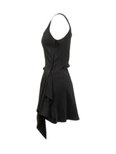 Sleeveless Mini Dress with Draped Asymmetrical Skirt - Iro | $store$