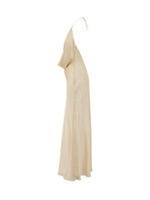 Dress Halter with Deep Neckline and Draping - New Collection | $store$