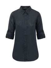 Long Sleeve Linen Shirt with Roll-Up Sleeves - Lauren Ralph Lauren | $store$