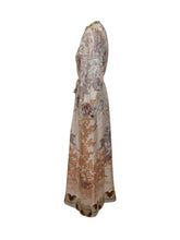 Printed Long Dress with Belt - New Collection | $store$