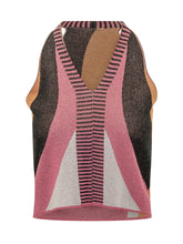 Sleeveless Top with Geometric Pattern - Akep | $store$