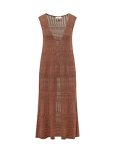 Sleeveless Long Openwork Dress - Akep | $store$