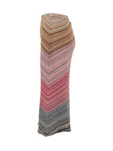 Midi Skirt with Striped Pattern - Akep | $store$