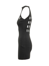 Mini Dress with High Neck and Openwork Detail - Akep | $store$