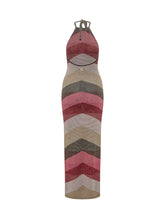 Dress with Chevron Pattern - Akep | $store$