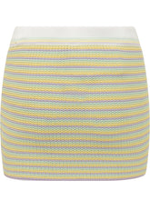 Mini Skirt with Striped Pattern - Casablanca | $store$