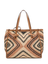 Marcella Geometric Woven Fabric Tote Bag - Gianni Chiarini | $store$