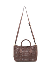 Mashup Handbag with Perforations and Double Handles - Gianni Chiarini | $store$