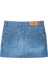 Cargo Denim Mini Skirt with Pockets - Kids | $store$