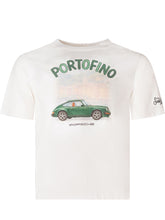 T-shirt with Car Print and Lettering - Kids | $store$