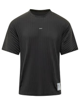 T-shirt con Texture a Coste e Logo Frontale - Abbigliamento Uomo | $store$