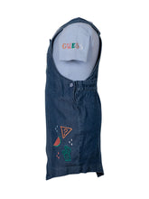 Denim Dungaree Romper Set with Embroidery - Guess Bambini | $store$