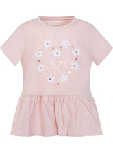 T-shirt Manica Corta con Balza e Stampa Floreale - Abbigliamento Bambini | $store$