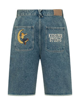 Bermuda Denim Shorts with Patches - Kidsuper | $store$