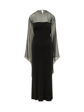 Long Dress with Sheer Panels - Alberta Ferretti | $store$