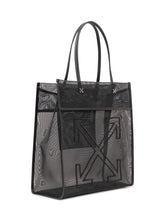 Market Tote Bag in Mesh with Double Handles and Logo - New Collection | $store$