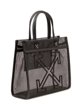 Small Market Tote Bag in Mesh with Double Handles and Logo - New Collection | $store$