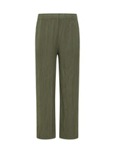 Ribbed Pants with Elastic Waist - Gongdig Design | $store$