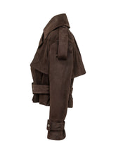 Cropped Double Breasted Jacket with Belt - Giocasta | $store$