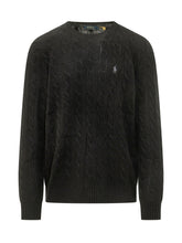 Cable Knit Sweater with Embroidered Logo - Fall / Winter 26 Man | $store$