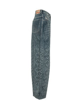 1987 Wide Leg Jeans with Ornamental Motif - Diesel | $store$